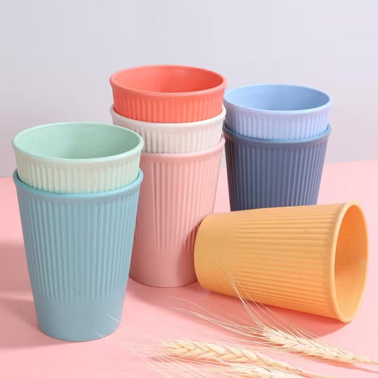Vasos biocompuesto trigo